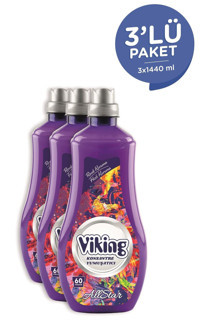 Viking Allstar Konsantre 180 Yıkama Yumuşatıcı 3x1440 ml