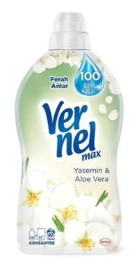 Vernel Konsantre Aloe Vera - Yasemin 360 Yıkama Yumuşatıcı 6x1440 ml