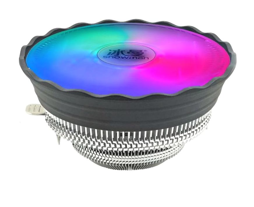 Snowman M120 Rainbow 4 Pin 1 Fanlı Fan Soğutmalı RGB Masaüstü İşlemci Soğutucu