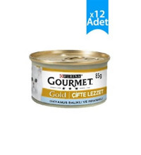 Purina Gourmet Gold Balık-Ispanak Parça Etli Yetişkin Yaş Kedi Maması 12x85 gr