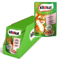 Kitekat Somon Parça Etli Yetişkin Yaş Kedi Maması 24x100 gr