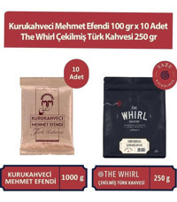 Kurukahveci Mehmet Efendi Türk Kahvesi 10 x 100 G + The Whirl Çekilmiş Türk Kahvesi 250 G