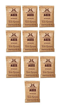 Kurukahveci Aziz Sade Orta Kavrulmuş Türk Kahvesi 10x100 gr