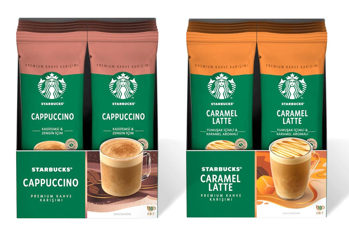 Starbucks 21.5 gr 2x100 Adet Caramel Latte-Cappuccino Hazır Kahve