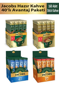Jacobs 18 gr 4x40 Adet Hazır Kahve Avantaj Paketi