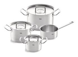Fissler Original Profi 7 Parça Çelik Kapaklı Çelik Saplı Çelik Tencere Seti