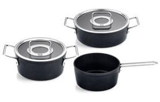 Fissler Adamant 5 Parça Çelik Kapaklı Çelik Saplı Alüminyum Tencere Seti