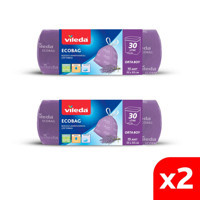 Vileda Lavanta Kokulu Büzgülü Orta Boy Çöp Poşeti 2x15 Adet Mor