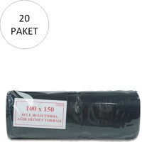 Ögem Hantal Boy 100x150 cm Çöp Poşeti 20x10 Adet Siyah