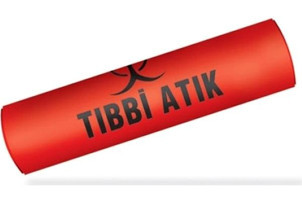Astera Büyük Boy 65x80 cm Çöp Poşeti 10 Adet Kırmızı