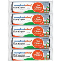 Newtechplast Jumbo Boy 80x110 cm Çöp Poşeti 5x10 Adet Siyah