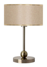 Vinner Sphere Eskitme Kaplama Kumaş Gold Tekli Metal Abajur