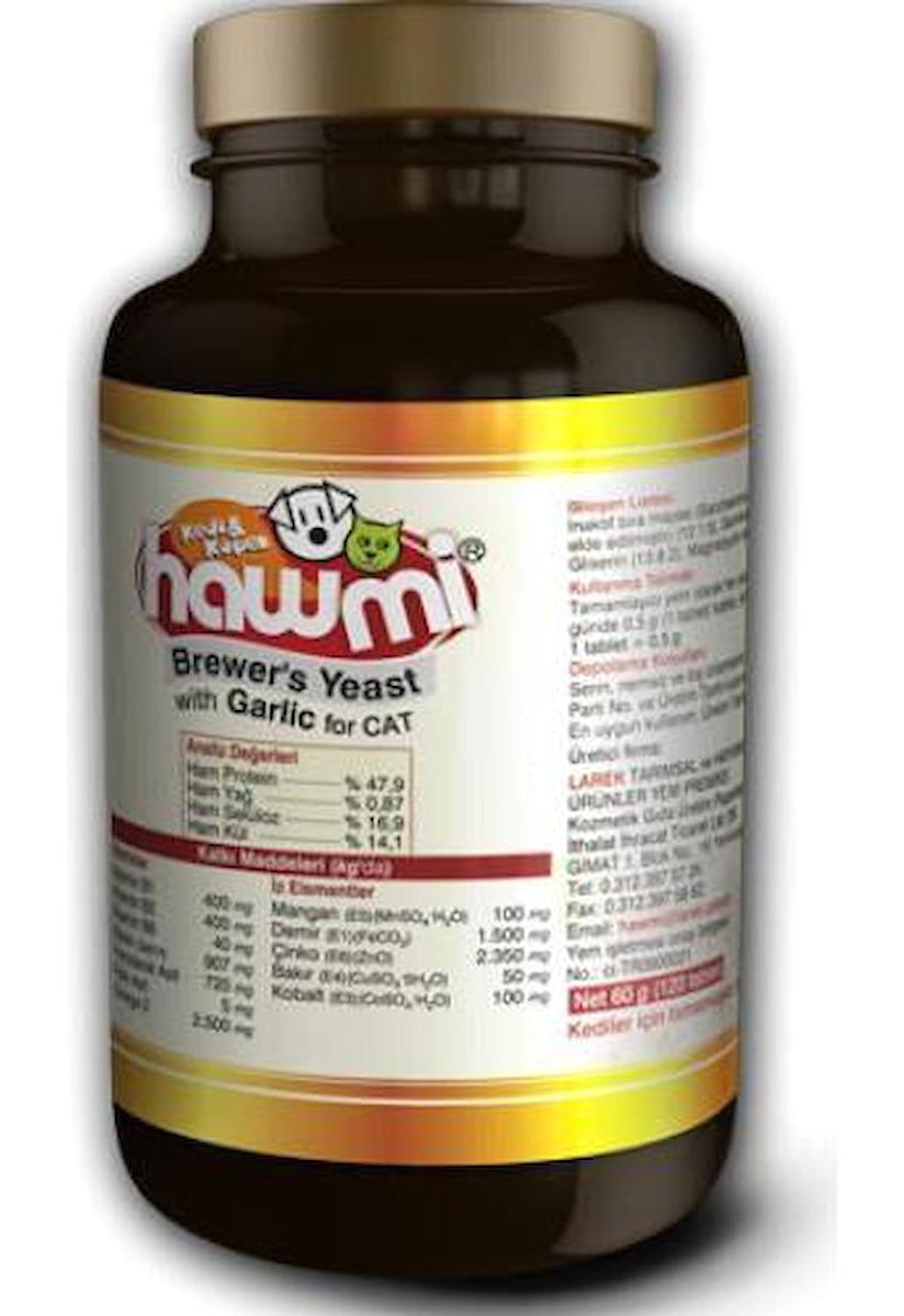 Hawmi Brewers Yeast Multivitamini Bağışıklık Güçlendirici Yetişkin Kedi Vitamini Tablet 90 Tablet