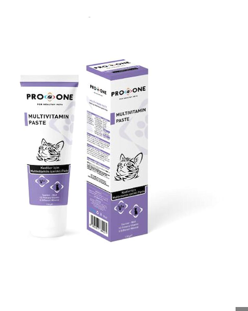 Pro One Multivitamini Bağışıklık Güçlendirici Yetişkin Kedi Vitamini Macun 100 gr