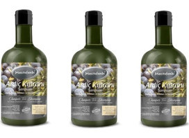 Mecitefendi Düz Saçlar İçin Ardıç Parabensiz Kremsiz Şampuan Unisex Şampuanı 3x400 ml