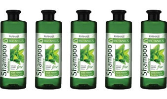 Farmasi Botanics Onarıcı Düz Saçlar İçin Isırgan Otlu Kremsiz Şampuan Unisex Şampuanı 5x500 ml