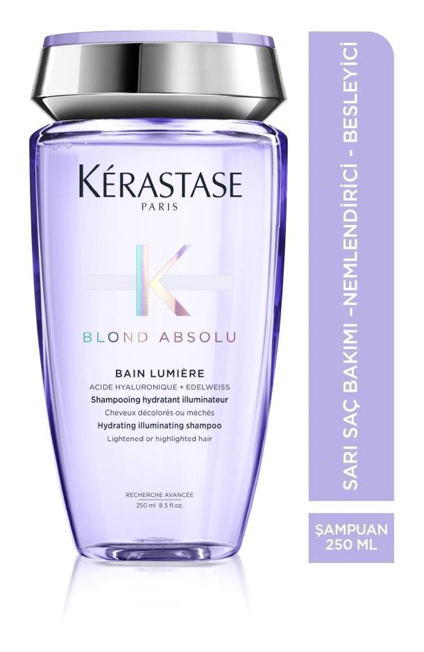Kerastase Blond Absolu Arındırıcı Boyalı Düz Saçlar İçin Kremsiz Şampuan Unisex Şampuanı 250 ml