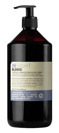 Insight Blonde Soğuk Yansıma Veren Boyalı Düz Saçlar İçin Parabensiz Kremsiz Şampuan Unisex Şampuanı 900 ml