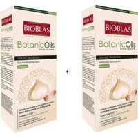 Bioblas Kokusuz Onarıcı Düz Saçlar İçin Sülfatsız Keratin Sarımsak Özlü Parabensiz Kremsiz Şampuan Unisex Şampuanı 2x360 ml