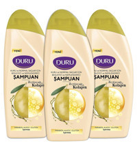Duru Onarıcı Düz Saçlar İçin Keratin Zeytinyağlı Kremsiz Şampuan Unisex Şampuanı 3x700 ml
