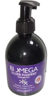 Biomega Silver Pigment Onarıcı Düz Saçlar İçin Kremsiz Şampuan Unisex Şampuanı 250 ml