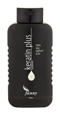 Funny Plus Onarıcı İnce Telli Düz Saçlar İçin Keratin Kremsiz Şampuan Unisex Şampuanı 400 ml