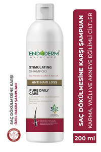 Endoderm Stimulating Saç Dökülmesine Karşı Düz Saçlar İçin Kremsiz Şampuan Unisex Şampuanı 200 ml