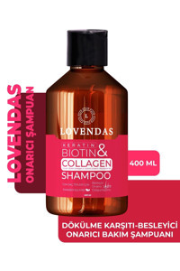 Lovendas Collagen Onarıcı Düz Saçlar İçin Parabensiz Kremsiz Şampuan Unisex Şampuanı 400 ml