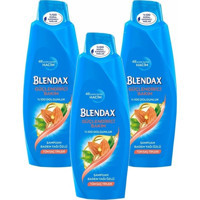 Blendax Onarıcı Düz Saçlar İçin Badem Yağı Kremsiz Şampuan Unisex Şampuanı 3x500 ml