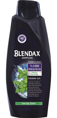 Blendax Onarıcı Düz Saçlar İçin Mentollü Kremsiz Şampuan Unisex Şampuanı 6x500 ml