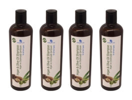 Hunca Onarıcı Düz Saçlar İçin Argan Yağlı Parabensiz Kremsiz Şampuan Unisex Şampuanı 4x700 ml