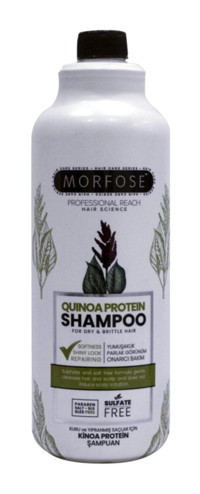 Morfose Kinoa Protein Kuru Düz Saçlar İçin Kremsiz Şampuan Unisex Şampuanı 1000 ml
