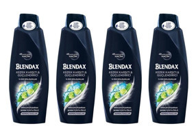Blendax Kepek Karşıtı Düz Saçlar İçin Doğal Kil Kremsiz Şampuan Erkek Şampuanı 4x500 ml
