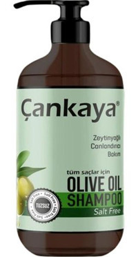 Çankaya Onarıcı Düz Saçlar İçin Tuzsuz Zeytinyağlı Kremsiz Şampuan Unisex Şampuanı 1000 ml