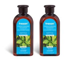 Tresan Güçlendirici Düz Saçlar İçin Isırgan Otlu Parabensiz Kremsiz Şampuan Unisex Şampuanı 2x300 ml
