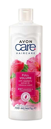 Avon Care Full Volume Onarıcı Düz Saçlar İçin Ahududu-Hibiskus Kremli Şampuan 2 si Bir Arada Unisex Şampuanı 700 ml