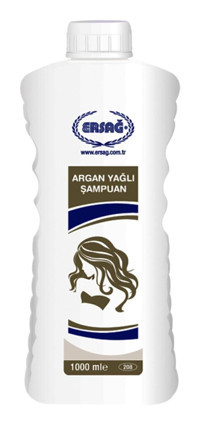 Ersağ Onarıcı Düz Saçlar İçin Sülfatsız Argan Yağlı Kremsiz Şampuan Unisex Şampuanı 1000 ml