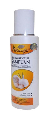 Habipoğlu Düz Saçlar İçin Sarımsak Özlü Parabensiz Kremsiz Şampuan Unisex Şampuanı 400 ml
