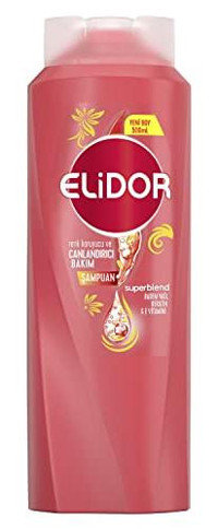 Elidor Superblend Renk Koruyucu İnce Telli Düz Saçlar İçin Keratin Badem Yağı Kremsiz Şampuan Unisex Şampuanı 500 ml