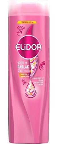 Elidor Superblend Onarıcı Düz Saçlar İçin Kremsiz Şampuan Unisex Şampuanı 12x400 ml
