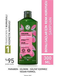 Yves Rocher Couleur Boyalı Düz Saçlar İçin Sülfatsız Parabensiz Kremsiz Şampuan Unisex Şampuanı 300 ml