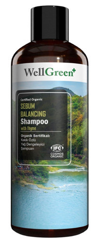 WellGreen Sebum Balancing Düz Saçlar İçin Kremsiz Şampuan Unisex Şampuanı 400 ml