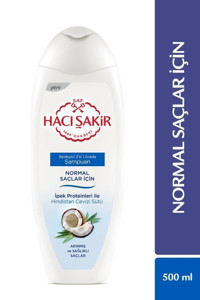 Hacı Şakir Besleyici Arındırıcı Düz Saçlar İçin Hindistan Cevizli Parabensiz Kremsiz Şampuan Unisex Şampuanı 500 ml