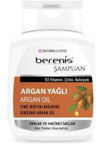 Biobellinda Berenis Onarıcı Düz Saçlar İçin Argan Yağlı Kremsiz Şampuan Unisex Şampuanı 290 ml