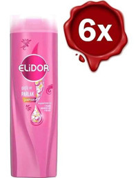 Elidor Superblend Onarıcı Düz Saçlar İçin Kremsiz Şampuan Unisex Şampuanı 6x500 ml