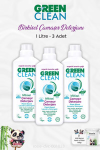 Green Clean Organik Lavanta Yağlı Tüm Renkler İçin 60 Yıkama Sıvı Deterjan 3x1 lt