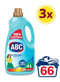 Abc Renkliler İçin 198 Yıkama Sıvı Deterjan 3x4 lt