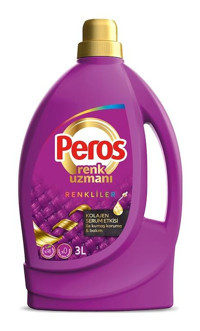 Peros Kolejen Serum Etkili Renkliler İçin 50 Yıkama Sıvı Deterjan 3 lt
