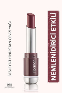Flormar 018 Berry Chocolate Kahverengi Saten Lipstick Ruj