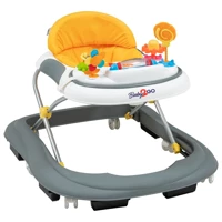Baby2Go Toddle Lüks 6 Tekerlekli Oyuncaklı Müzikli Örümcek Yürüteç Sarı